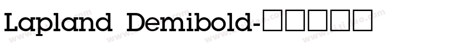 Lapland Demibold字体转换